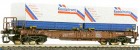 15561 Tillig Piggi-back flat car with two interchangeable flat beds &quot;Kon